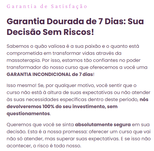 Garantia de 7 dias